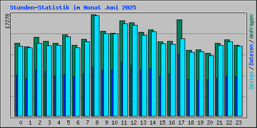 Stunden-Statistik im Monat Juni 2025