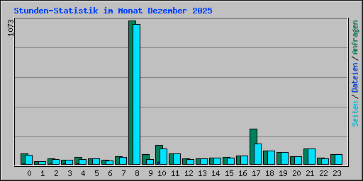 Stunden-Statistik im Monat Dezember 2025