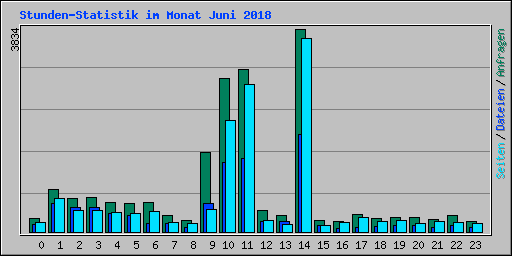 Stunden-Statistik im Monat Juni 2018