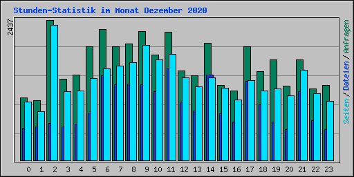 Stunden-Statistik im Monat Dezember 2020