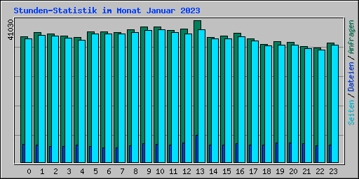 Stunden-Statistik im Monat Januar 2023