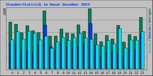 Stunden-Statistik im Monat Dezember 2024